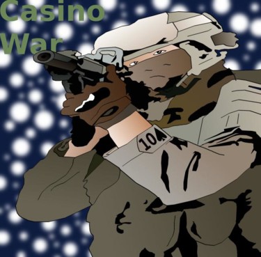 Digital Arts titled "Casino War Propagan…" by Casino Artist, Original Artwork, Digital Painting