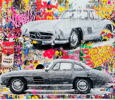 Incisioni, stampe intitolato "Classic Mercedes" da Caspa, Opera d'arte originale, Stampa digitale