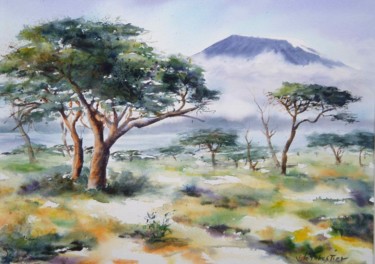 Peinture intitulée "Afrique" par Le Forestier, Œuvre d'art originale
