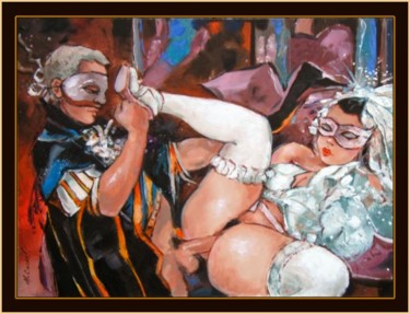 Peinture intitulée "cassel peintre Eros…" par Christophe Cassel, Œuvre d'art originale, Huile