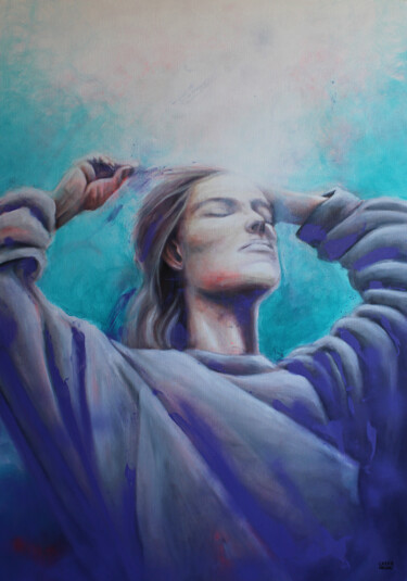 Картина под названием "Healing" - Cassia Naomi, Подлинное произведение искусства, Акрил