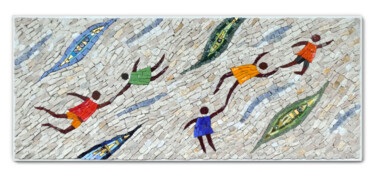 "Onda de amor" başlıklı Heykel Cassia Raad tarafından, Orijinal sanat, Mozaik