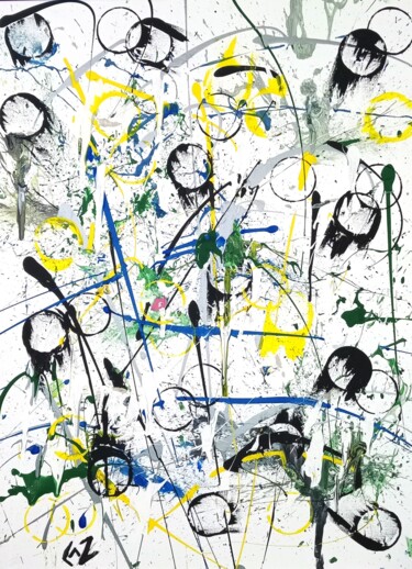 Картина под названием "Shattered Circlet" - Cassie Burgan, Подлинное произведение искусства, Акрил