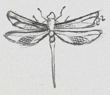Zeichnungen mit dem Titel "It's a Bug's Life" von Cassie Burgan, Original-Kunstwerk, Graphit