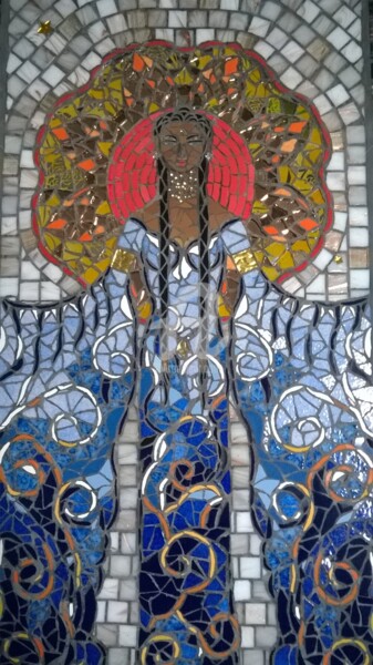 Scultura intitolato "Impératrice divine…" da Cassio-Galet, Opera d'arte originale, Mosaico