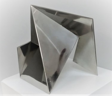 Скульптура под названием "the fourth door 2" - Carlos Castanedo, Подлинное произведение искусства, Нержавеющая сталь
