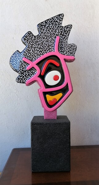 Sculpture intitulée "Gum Boy" par Carlos Castanedo, Œuvre d'art originale, Résine