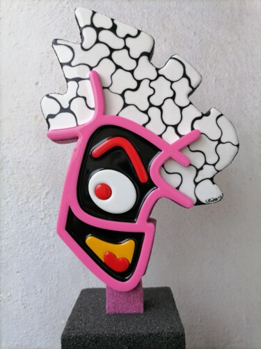 Sculpture intitulée "Gum Boy 2" par Carlos Castanedo, Œuvre d'art originale, Résine