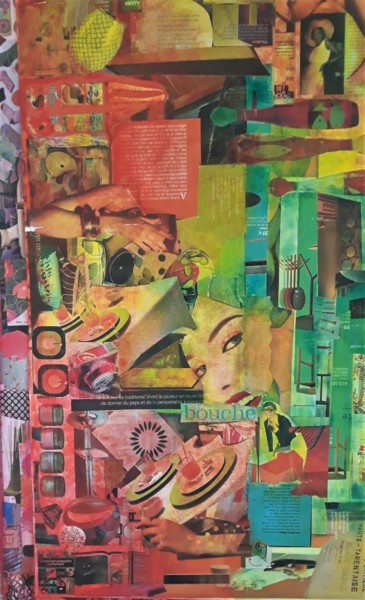 Collages intitolato "Pop" da Marta Castellanos, Opera d'arte originale, Collages