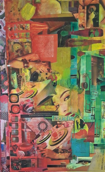 Collages titled "Pop" by Marta Castellanos, Original Artwork, Collages