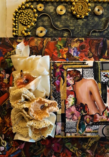Collages intitulée "Dita's Boudoir - 2" par Marta Castellanos, Œuvre d'art originale, Collages
