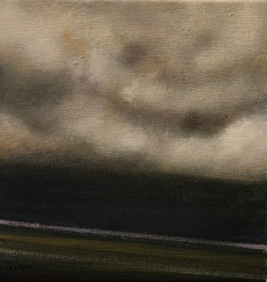 Peinture intitulée "Ciel noir-noir" par Jeanie Castelli, Œuvre d'art originale, Acrylique