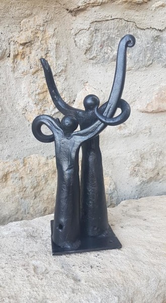 Skulptur mit dem Titel "Déja un jour" von Castor, Original-Kunstwerk, Metalle