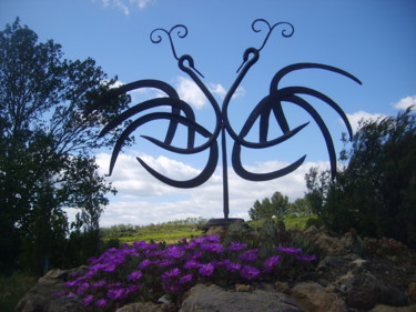 Escultura intitulada "La parade amoureuse" por Castor, Obras de arte originais, Metais