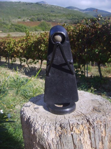 Sculpture intitulée "le moine" par Castor, Œuvre d'art originale