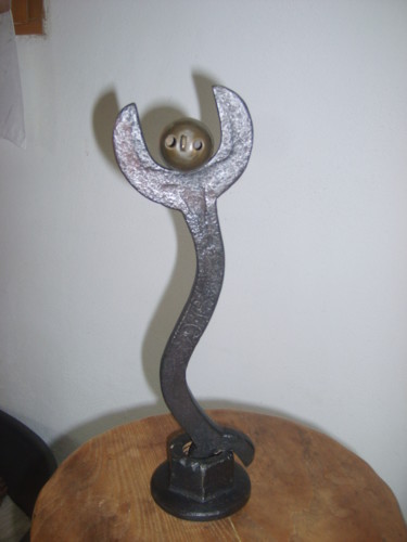 Sculpture intitulée "lucien" par Castor, Œuvre d'art originale