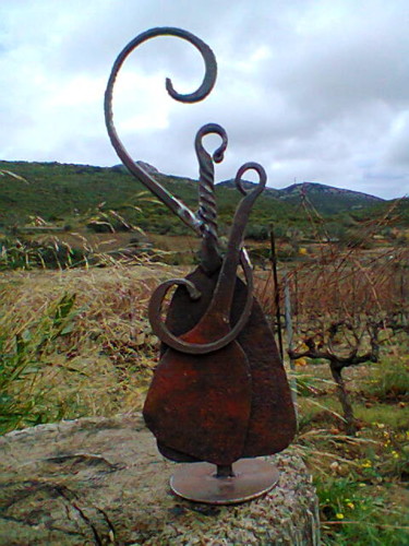 Sculptuur getiteld "le tango des corbiè…" door Castor, Origineel Kunstwerk