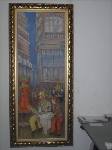 Pintura intitulada "Bares da França" por Castro Padigliani, Obras de arte originais, Óleo
