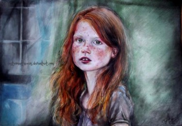 Рисунок под названием "Child of the Sun" - Alexandra Dergach, Подлинное произведение искусства