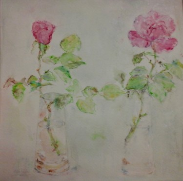 Painting titled "Le temps qui passe" by Catherine Claude, Original Artwork, Watercolor