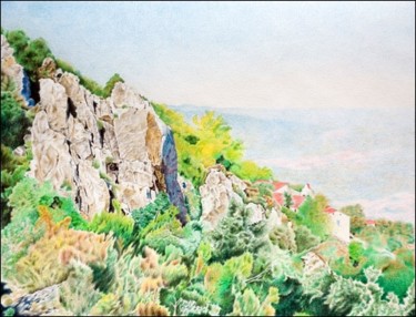 Peinture intitulée "The hermitage of No…" par Peindre En Catalogne, Œuvre d'art originale, Huile