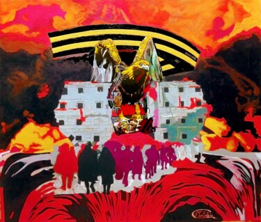 Peinture intitulée ""Il Predatore" Omag…" par Cataldo Motolese, Œuvre d'art originale, Acrylique Monté sur Autre panneau rig…