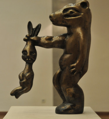 Sculpture titled "rabbit.jpg" by Catalin Geana, Original Artwork, Casting