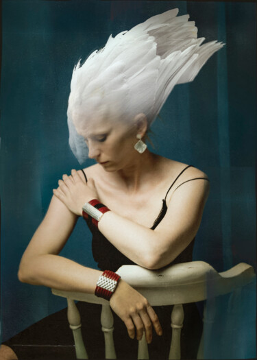 Fotografía titulada "Femme ailée" por Marc Cuxart, Obra de arte original, Fotografía digital