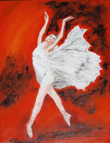 Pintura intitulada "Bailarina" por Catarina Ribeiro, Obras de arte originais