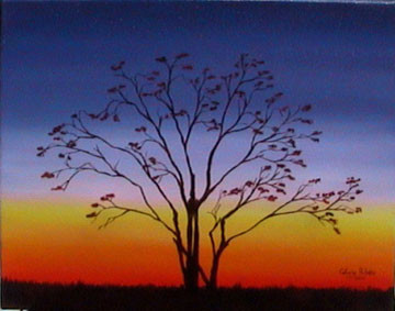 Painting titled "Pôr-do-Sol" by Catarina Ribeiro, Original Artwork