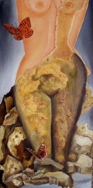 Pintura intitulada "Pedra Núa" por Catarina Ribeiro, Obras de arte originais
