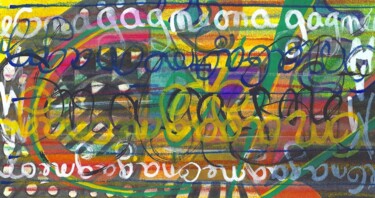 Tekening getiteld "On a gagné V et M" door Catb, Origineel Kunstwerk, Pastel