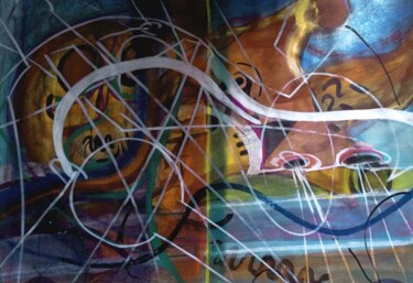 Peinture intitulée "Guifemme" par Catb, Œuvre d'art originale, Pastel