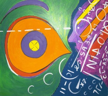 Painting titled "Oeil  A35" by Catb, Original Artwork, Acrylic