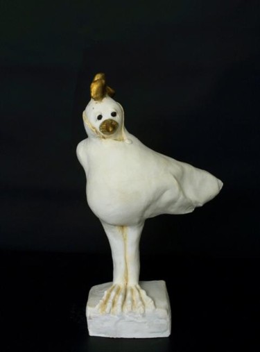 Sculpture intitulée "coq" par Catherine Boulogne, Œuvre d'art originale, Autre