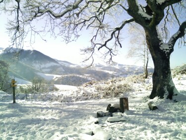 Photography titled "Col du Bédat, Hiver…" by Catcha, Original Artwork, Non Manipulated Photography