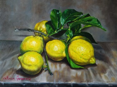 Peinture intitulée "Limoni" par Caterina Imperiale, Œuvre d'art originale, Huile