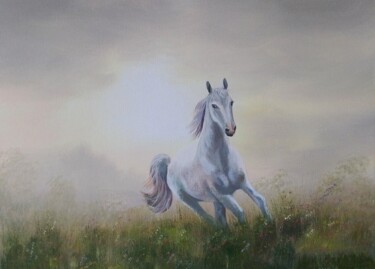 Painting titled "free spirit" by Cathal O Malley, Original Artwork, Acrylic