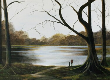 Peinture intitulée "forest walk" par Cathal O Malley, Œuvre d'art originale, Acrylique