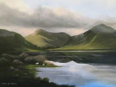 Painting titled "doolough valley ,co…" by Cathal O Malley, Original Artwork, Acrylic
