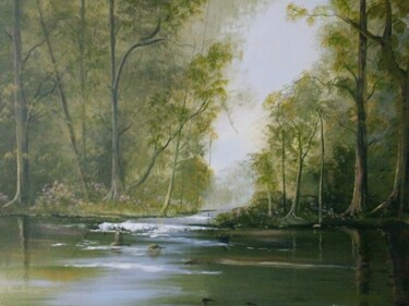 "ballinahinch forest…" başlıklı Tablo Cathal O Malley tarafından, Orijinal sanat, Akrilik