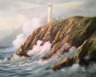 Painting titled "wild atlantic" by Cathal O Malley, Original Artwork, Acrylic