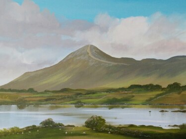 Painting titled "croagh patrick" by Cathal O Malley, Original Artwork, Acrylic