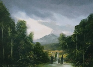 Peinture intitulée "Druids walk" par Cathal O Malley, Œuvre d'art originale, Acrylique