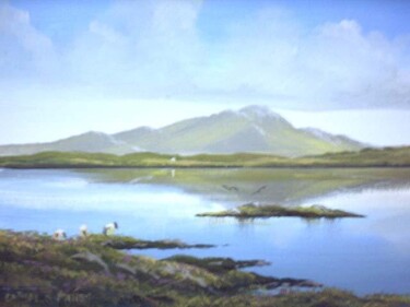 Painting titled "recess lake" by Cathal O Malley, Original Artwork
