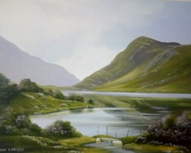 Painting titled "Gap of dunloe" by Cathal O Malley, Original Artwork, Acrylic