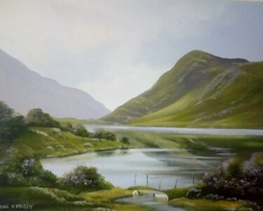 Peinture intitulée "Gap of dunloe" par Cathal O Malley, Œuvre d'art originale, Acrylique