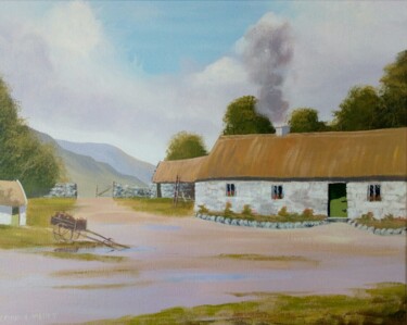 Painting titled "White o morn" by Cathal O Malley, Original Artwork, Acrylic
