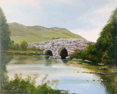 Painting titled "quiet man bridge 20…" by Cathal O Malley, Original Artwork, Acrylic
