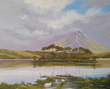 Pintura intitulada "Pine island,aug" por Cathal O Malley, Obras de arte originais, Acrílico